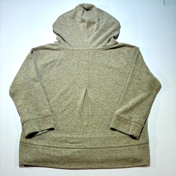 PrAna Women’s Hemp Blend Hoodie Sweatshirt XS Boxy Fit Tan Pullover Yoga - Picture 5 of 8